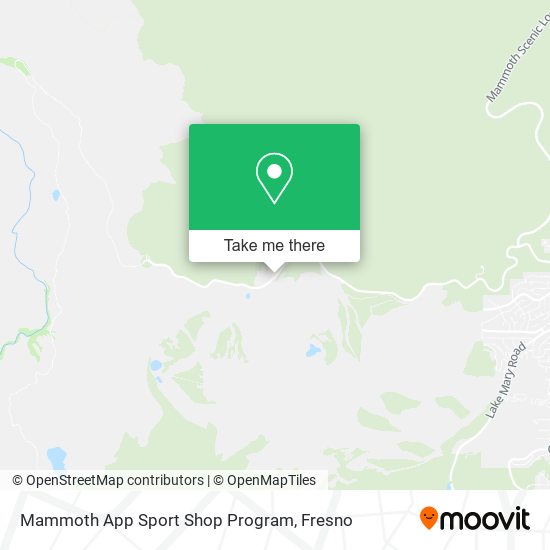 Mammoth App Sport Shop Program map