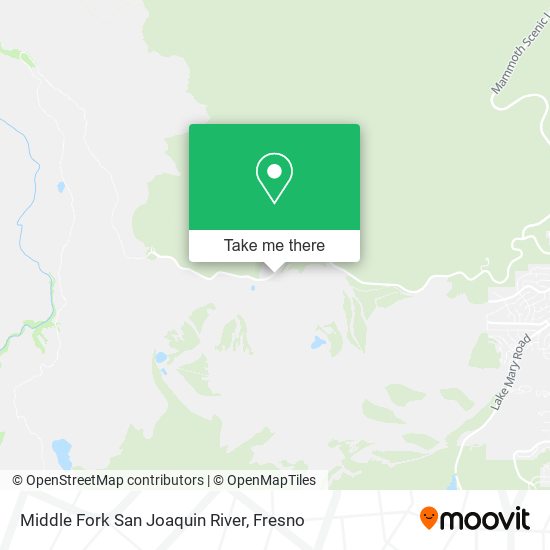 Middle Fork San Joaquin River map