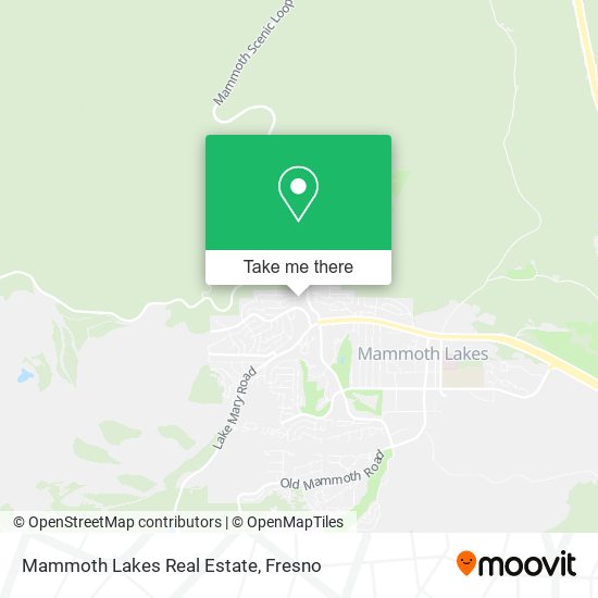 Mapa de Mammoth Lakes Real Estate
