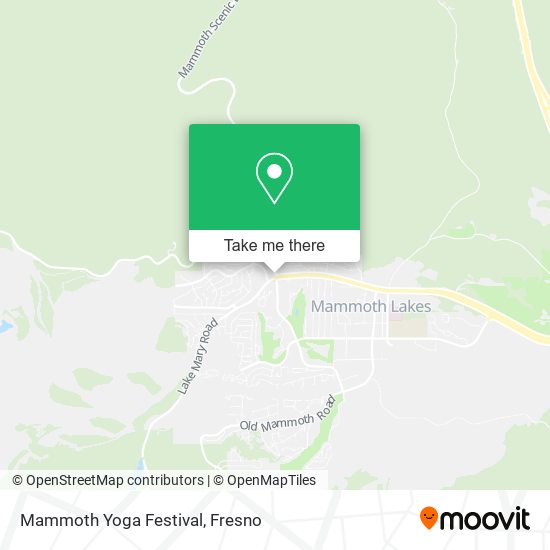 Mapa de Mammoth Yoga Festival