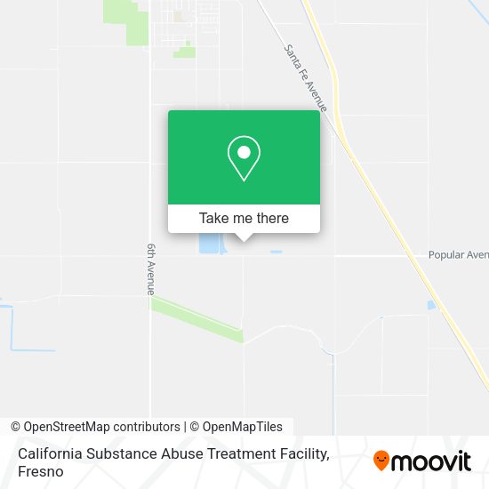 California Substance Abuse Treatment Facility map