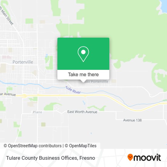 Mapa de Tulare County Business Offices