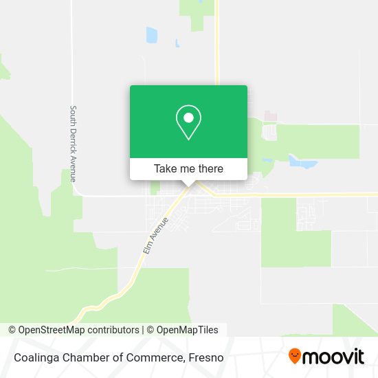 Mapa de Coalinga Chamber of Commerce