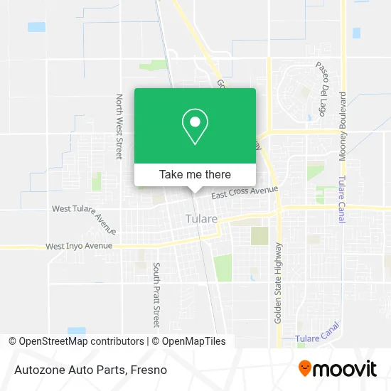 Autozone Auto Parts map