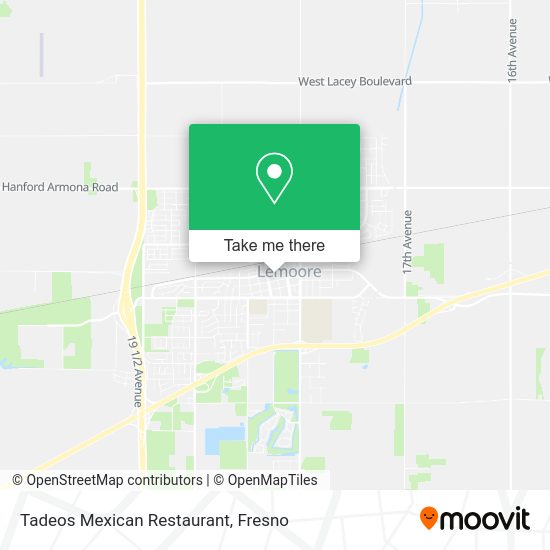 Mapa de Tadeos Mexican Restaurant