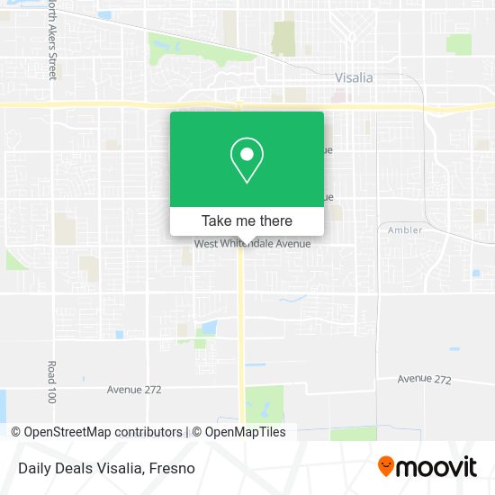 Mapa de Daily Deals Visalia