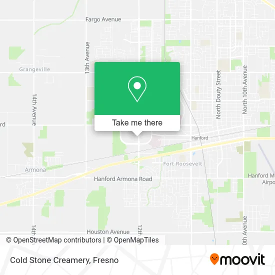 COLD STONE CREAMERY map