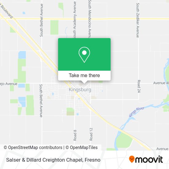 Salser & Dillard Creighton Chapel map
