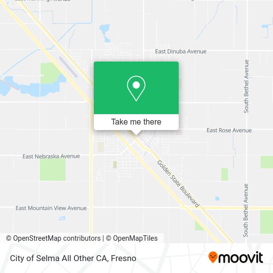 Mapa de City of Selma All Other CA