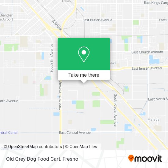 Old Grey Dog Food Cart map