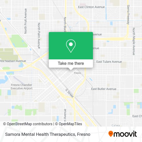 Samora Mental Health Therapeutics map