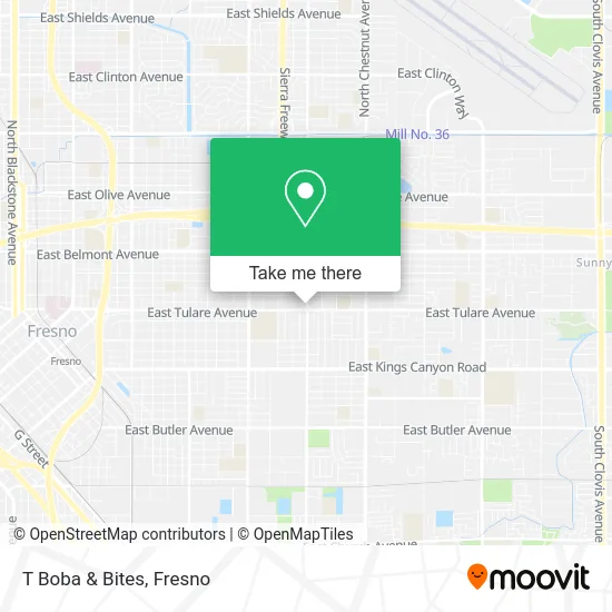 T Boba & Bites map