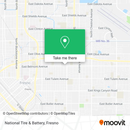 National Tire & Battery map