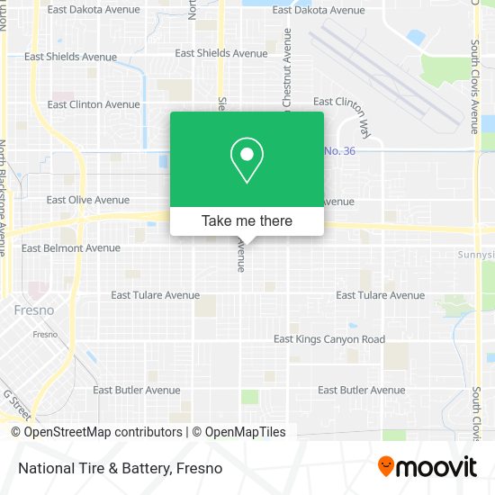 Mapa de National Tire & Battery