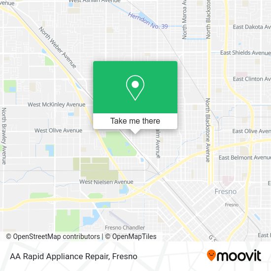 AA Rapid Appliance Repair map