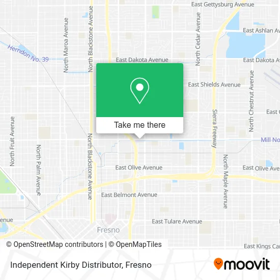 Mapa de Independent Kirby Distributor