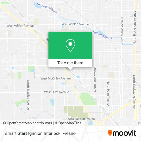 Mapa de smart Start Ignition Interlock