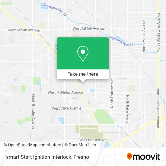Mapa de smart Start Ignition Interlock