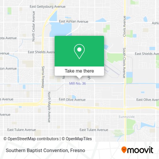 Southern Baptist Convention map