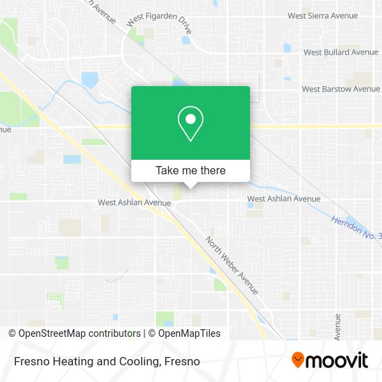 Mapa de Fresno Heating and Cooling