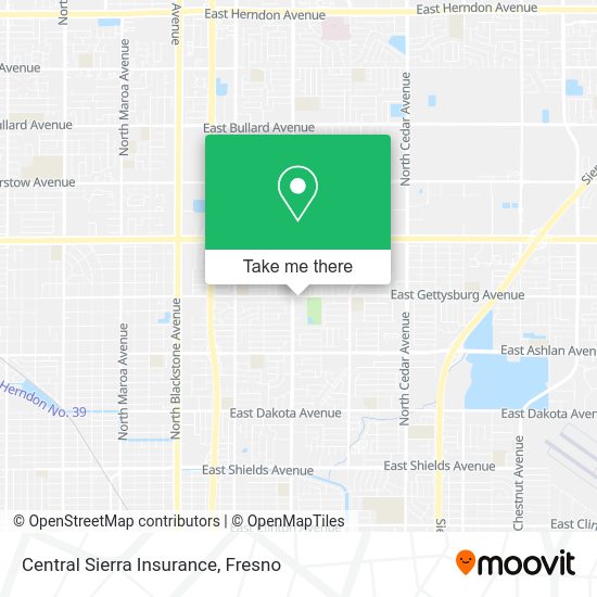 Central Sierra Insurance map