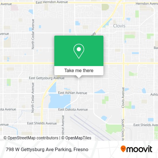 Mapa de 798 W Gettysburg Ave Parking