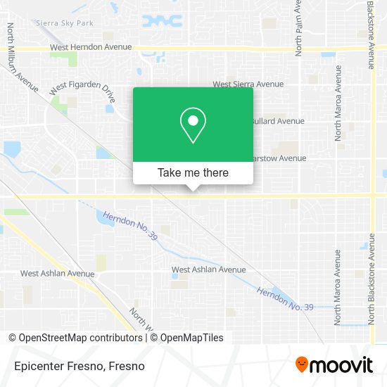 Mapa de Epicenter Fresno