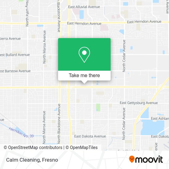 Calm Cleaning map