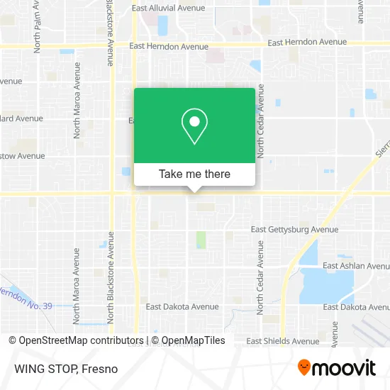 WING STOP map