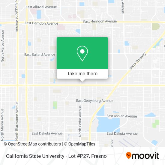 California State University - Lot #P27 map