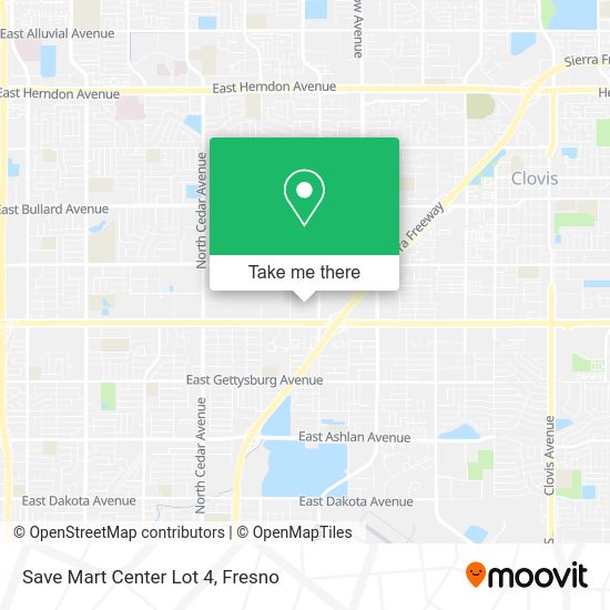 Mapa de Save Mart Center Lot 4