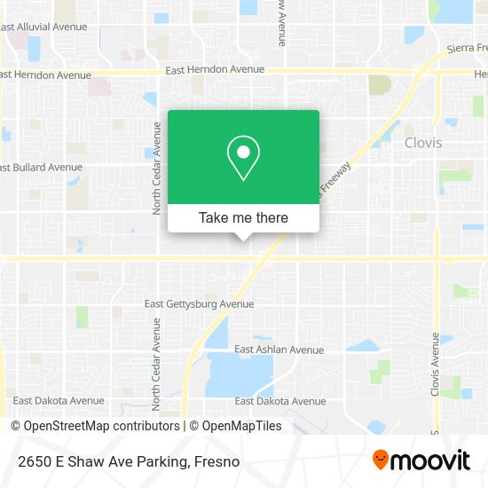 2650 E Shaw Ave Parking map