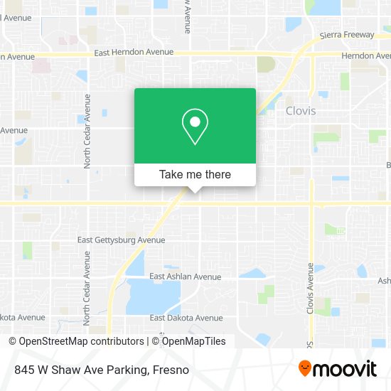 845 W Shaw Ave Parking map