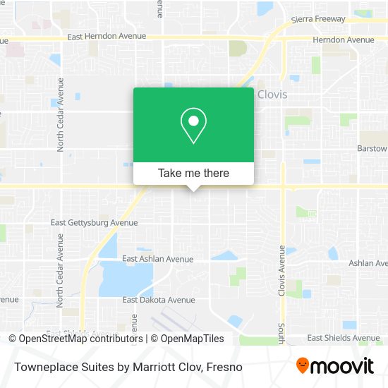 Towneplace Suites by Marriott Clov map