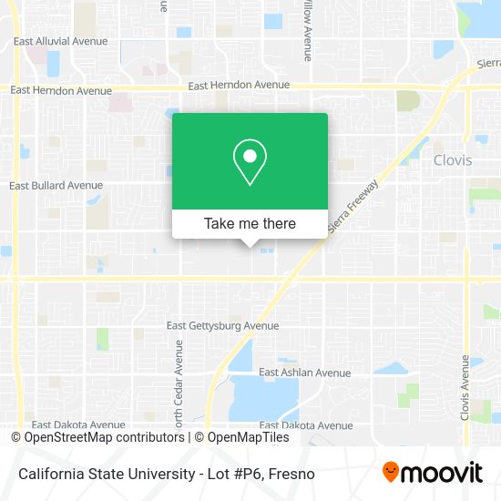 Mapa de California State University - Lot #P6
