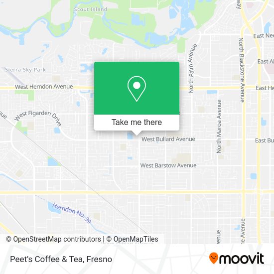 Mapa de Peet's Coffee & Tea
