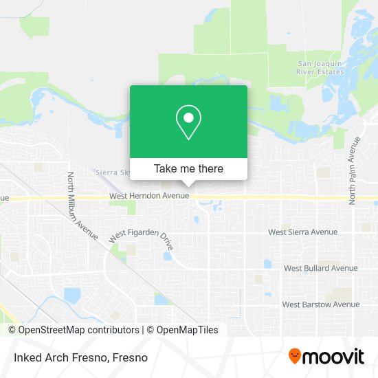 Inked Arch Fresno map