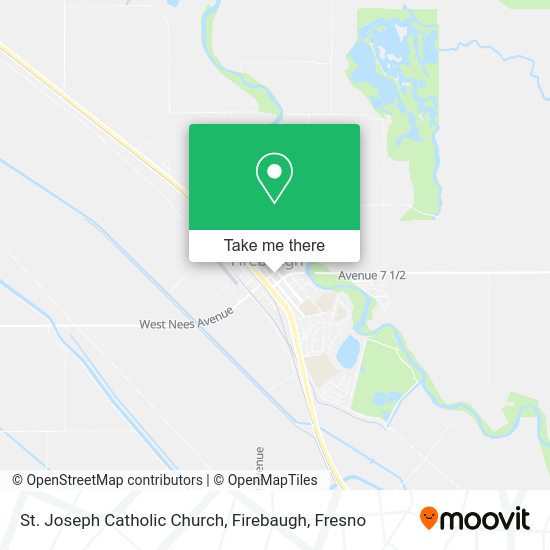 Mapa de St. Joseph Catholic Church, Firebaugh