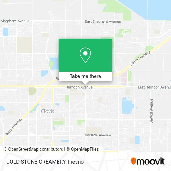 Mapa de COLD STONE CREAMERY