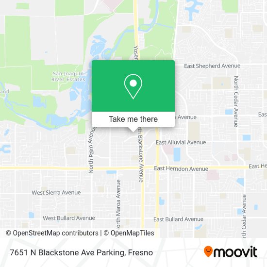 Mapa de 7651 N Blackstone Ave Parking