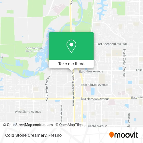 COLD STONE CREAMERY map