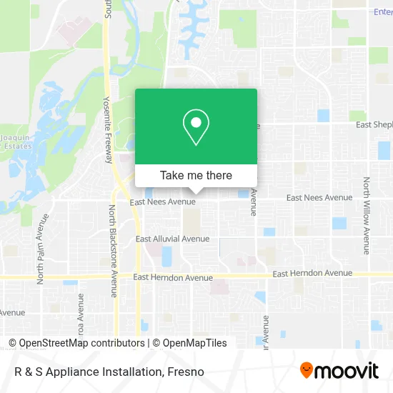 R & S Appliance Installation map