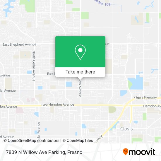 7809 N Willow Ave Parking map