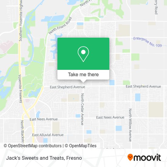 Jack's Sweets and Treats map