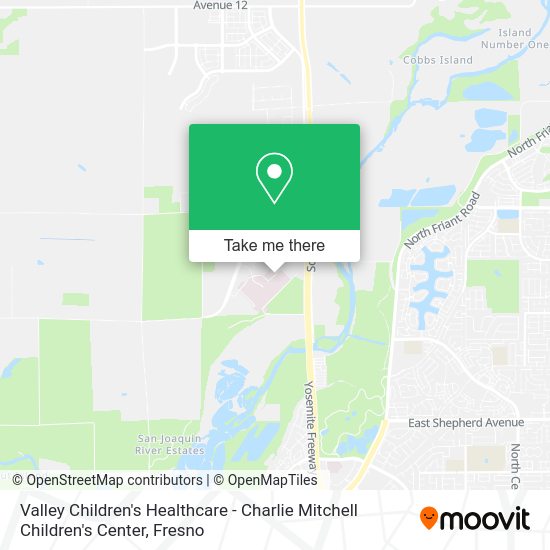 Valley Children's Healthcare - Charlie Mitchell Children's Center map