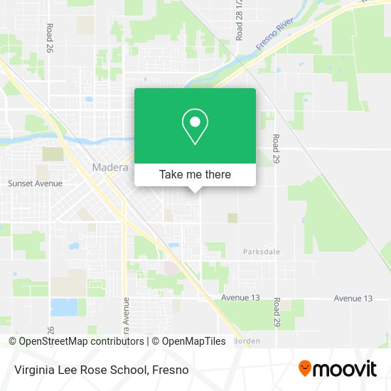 Virginia Lee Rose School map