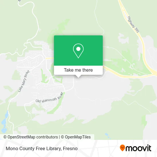 Mono County Free Library map