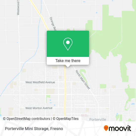 Porterville Mini Storage map