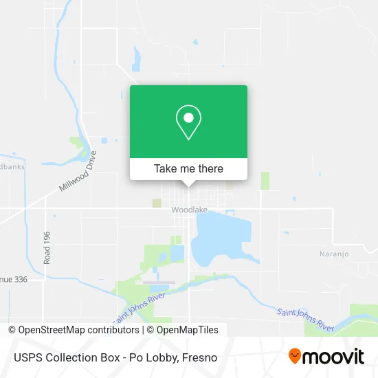 USPS Collection Box - Po Lobby map