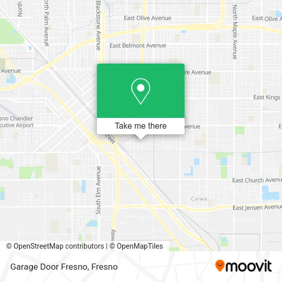 Mapa de Garage Door Fresno